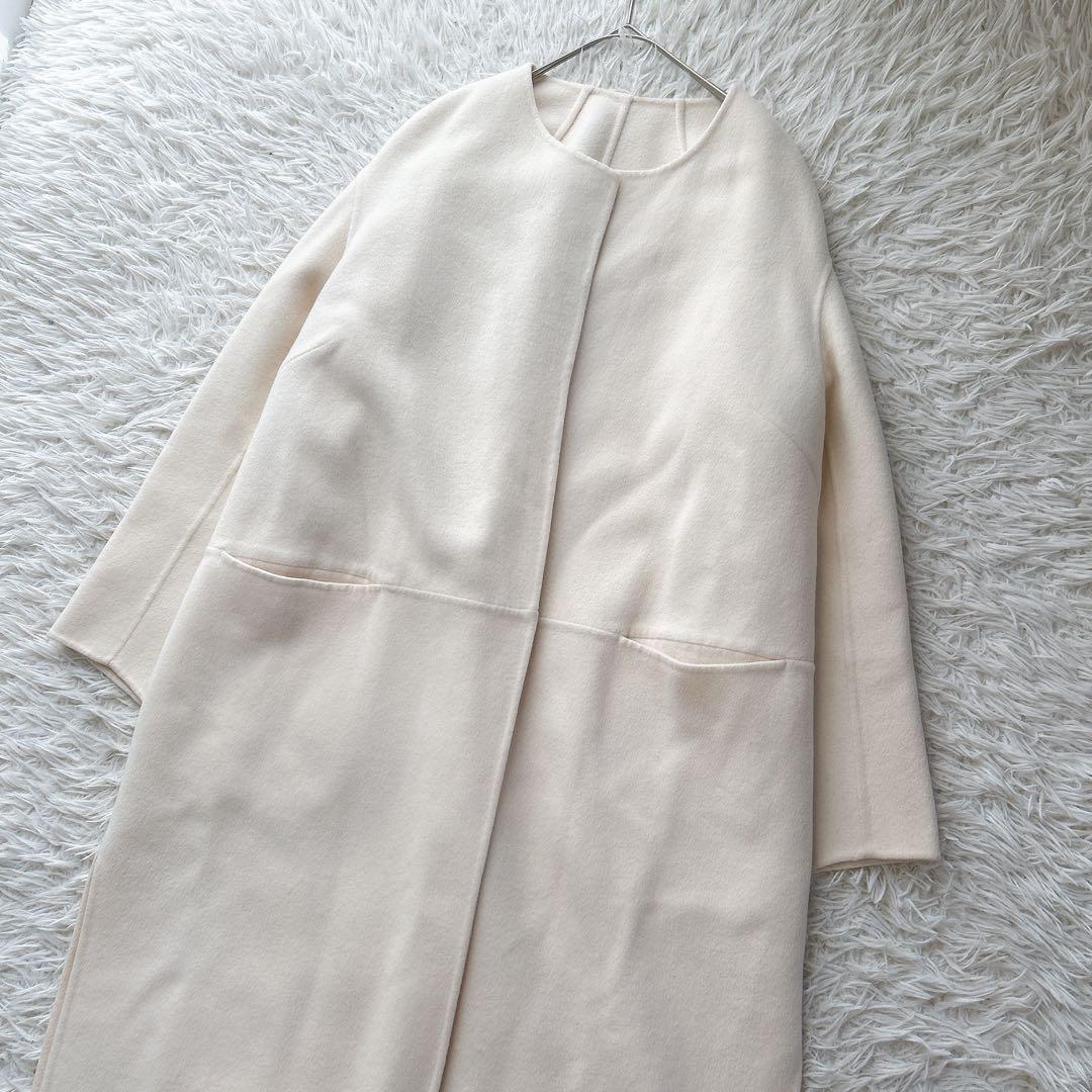 美品 ミューズ ドゥーズィエムクラス　リバーコート　ロングコート　38