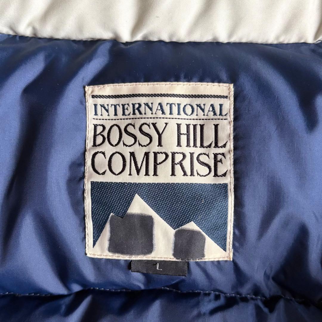 【90s vintage】ダウンジャケット　肉厚　短丈　ウエストコード　フード付