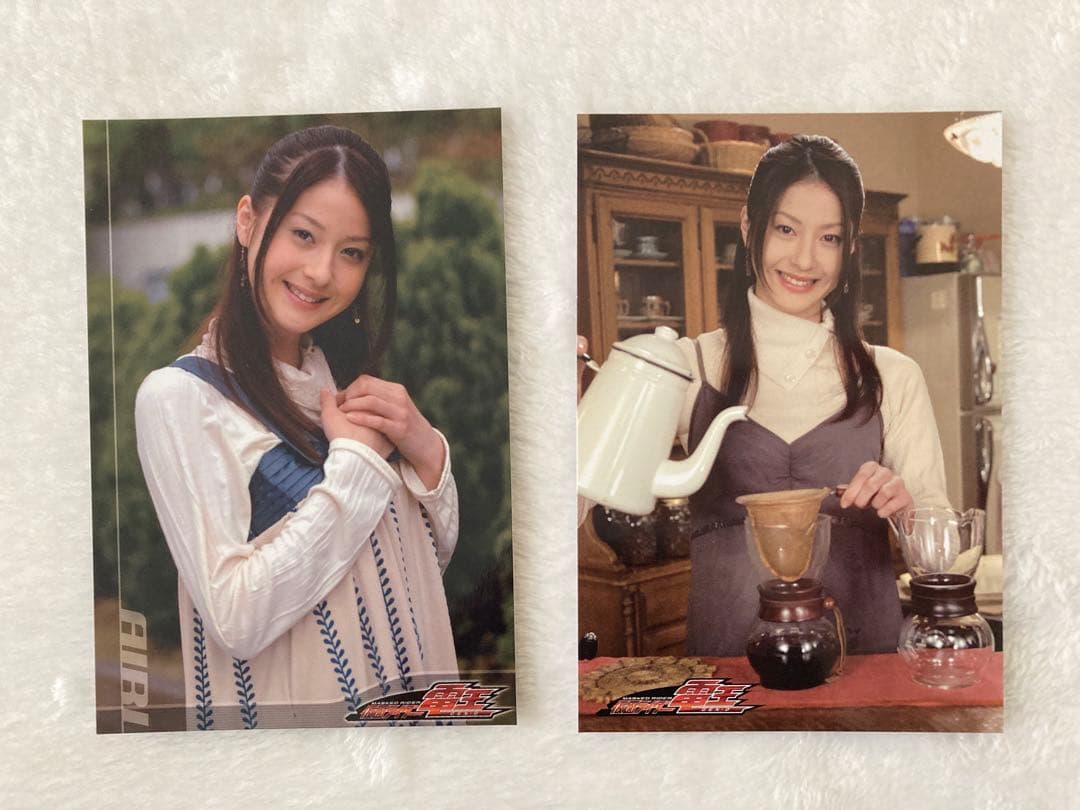 仮面ライダー電王 野上愛理 松本若菜 ブロマイド2枚 - メルカリ