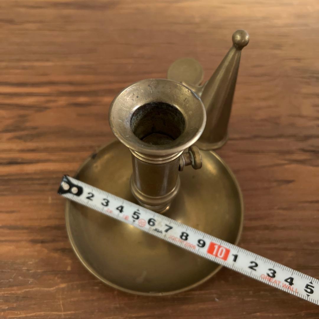 キャンドル スナッファー付き 真鍮燭台 ホルダー スタンド フランスアンティーク