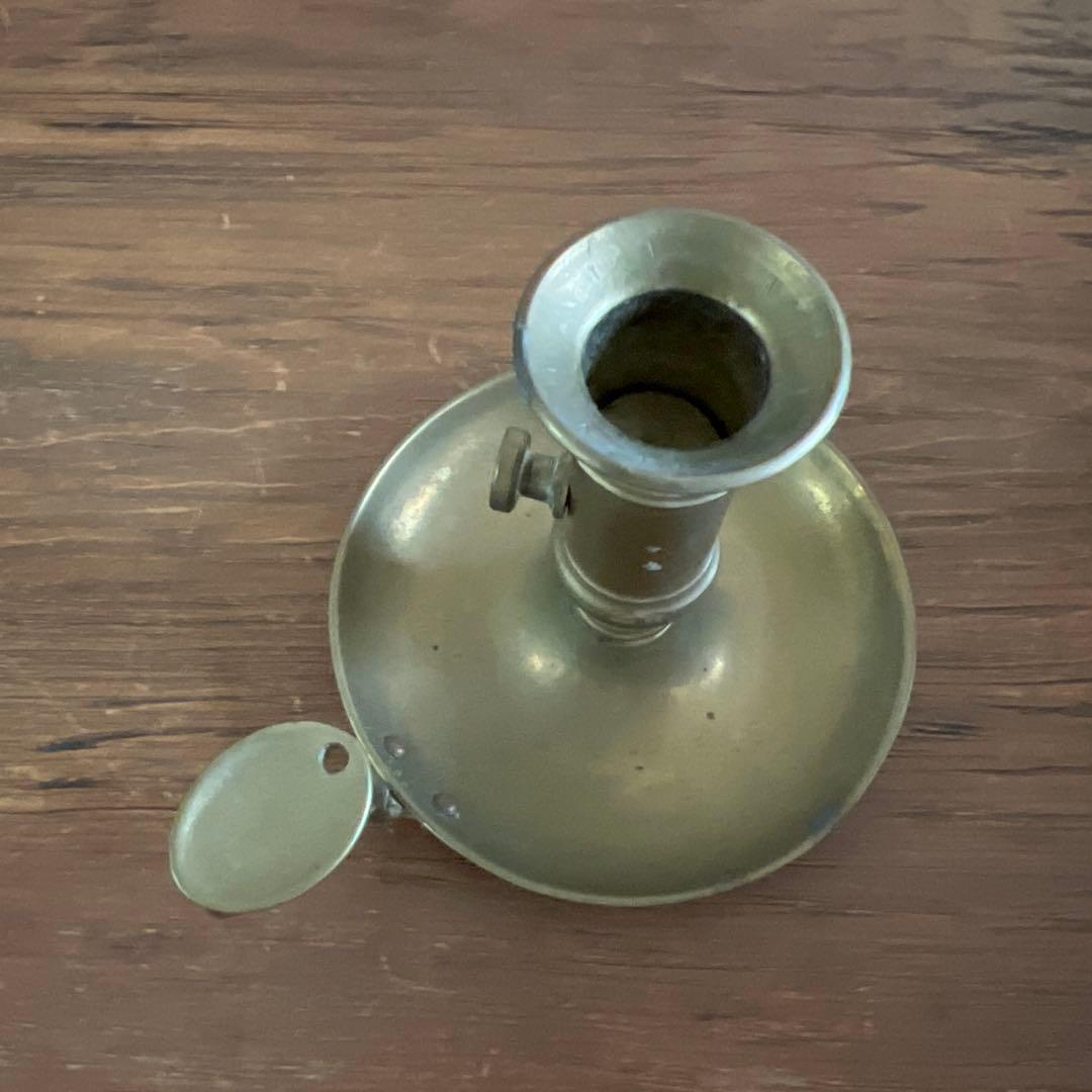 キャンドル スナッファー付き 真鍮燭台 ホルダー スタンド フランスアンティーク