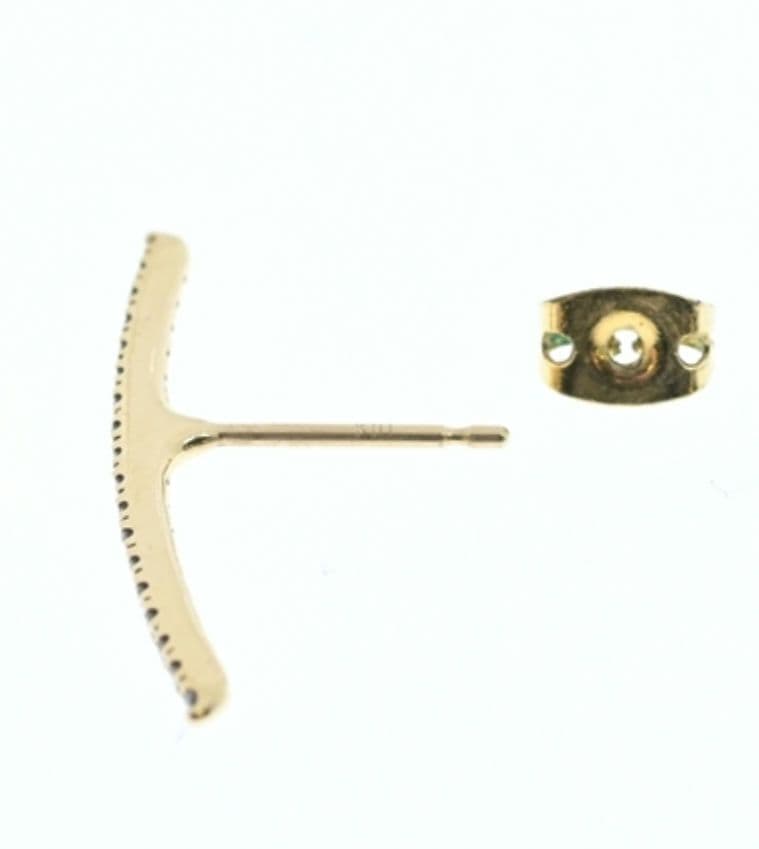 ヒロタカ★ ロングバー ダイヤモンドピアス&ete✴ピークカフ 2点