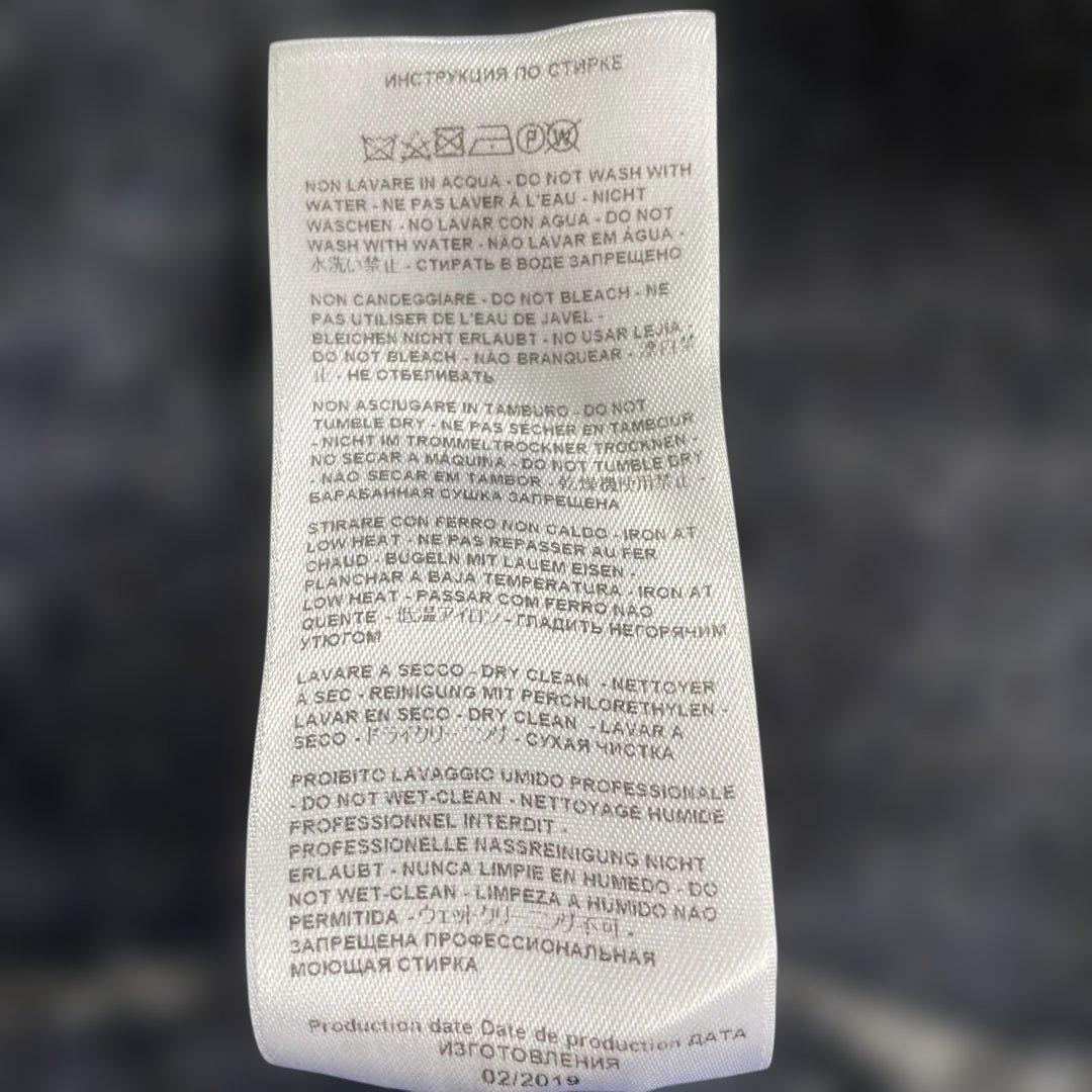 ETROエトロ ネイビー グレー 長袖ひざ丈ワンピース ニット ペイズリー 40