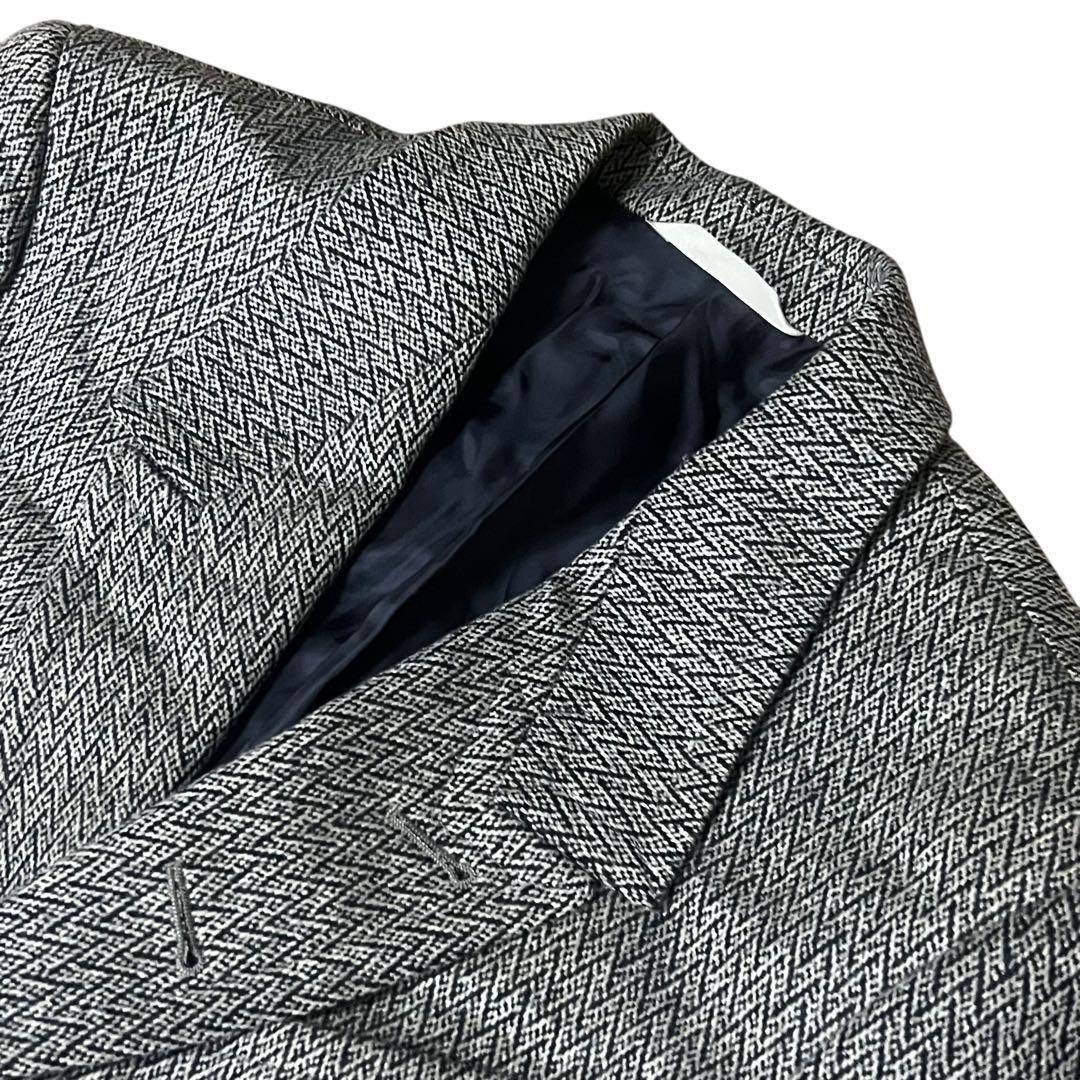 美品 ポールスミスコレクション　チェスターコート ヘリンボーン ウール M