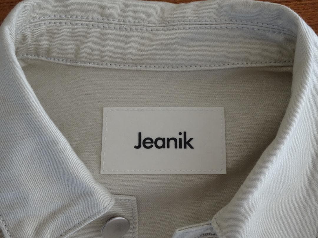 【fmlll651】Jeanik サテン XS ベージュ 3rd Gジャン