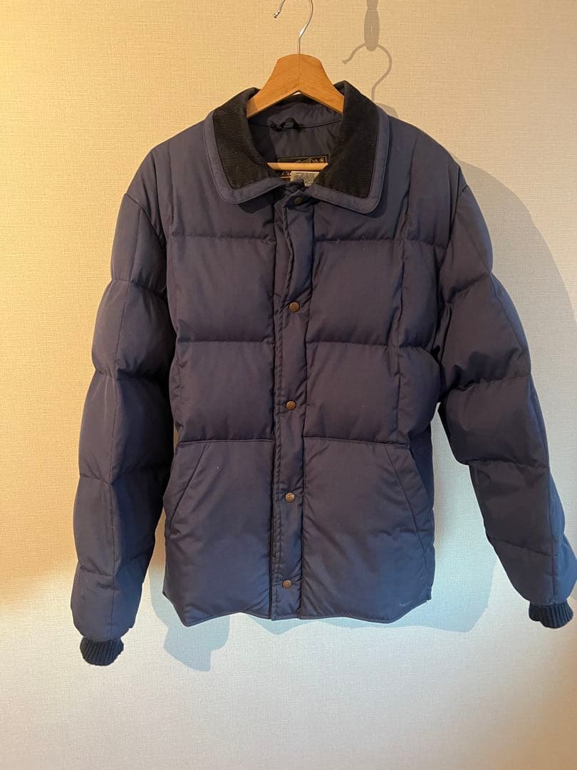 Eddie Bauer 80sダウンジャケット L ネイビー