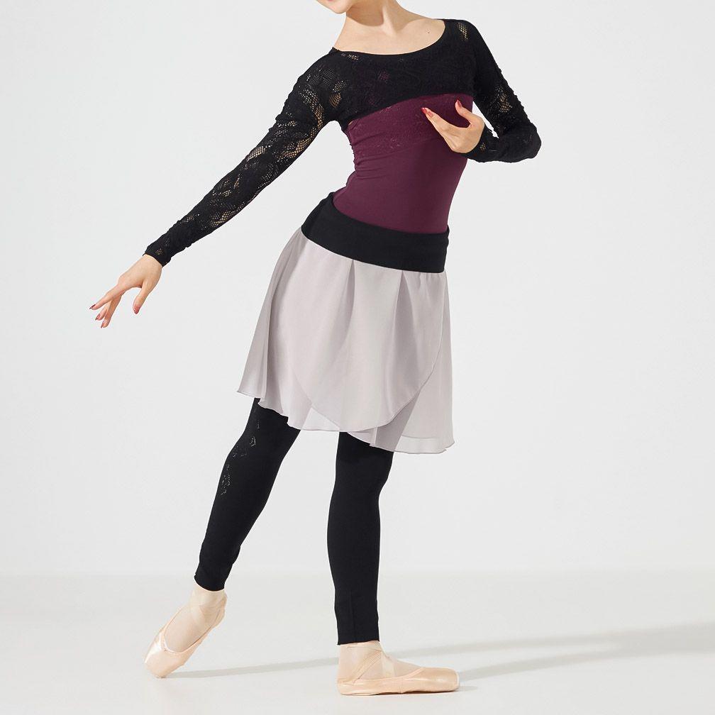 チャコット ノーソーイングニット ハイウエストタイツ 黒＊ バレエ ヨガ ダンス