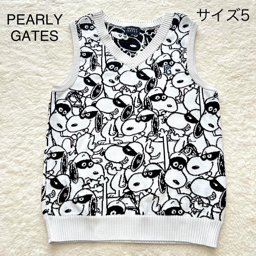 【極美品】PEARLY GATES パーリーゲイツ ニットベスト スヌーピー 5