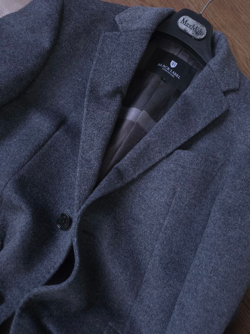 希少 新品未使用 ブラックレーベル クレストブリッジ モダンチェスターコート