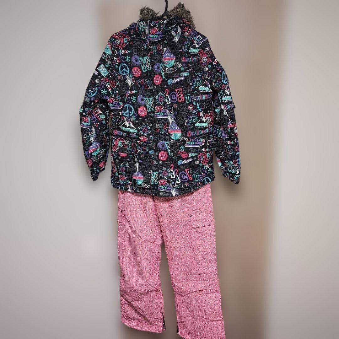 「美品」 スノーボードウェア上下&スノーグローブ3点 女性用