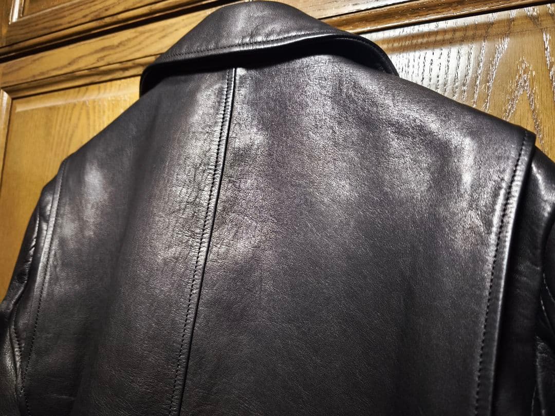 18AW ラウンジリザード カウレザーダブルライダースジャケット サイズ2