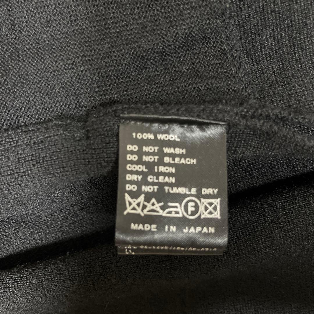 MUSE de Deuxieme Classeスムースニットガウンコート　黒