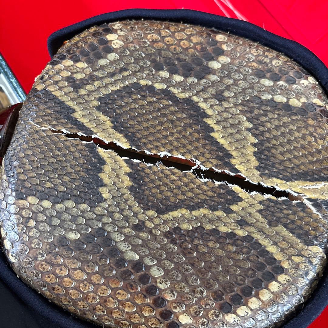 フライングやもりん ガマゴン黒檀竿　三線