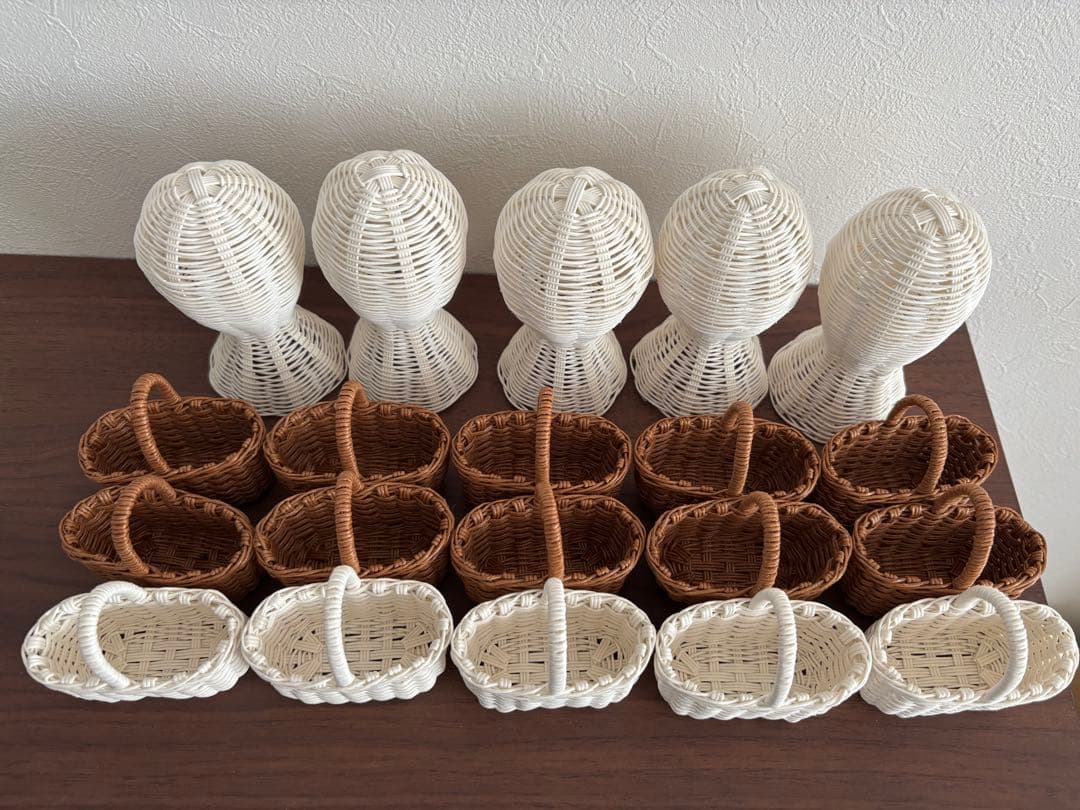 さくら様ご確認ページです。クラフトバンドミニバスケット、ミニ帽子