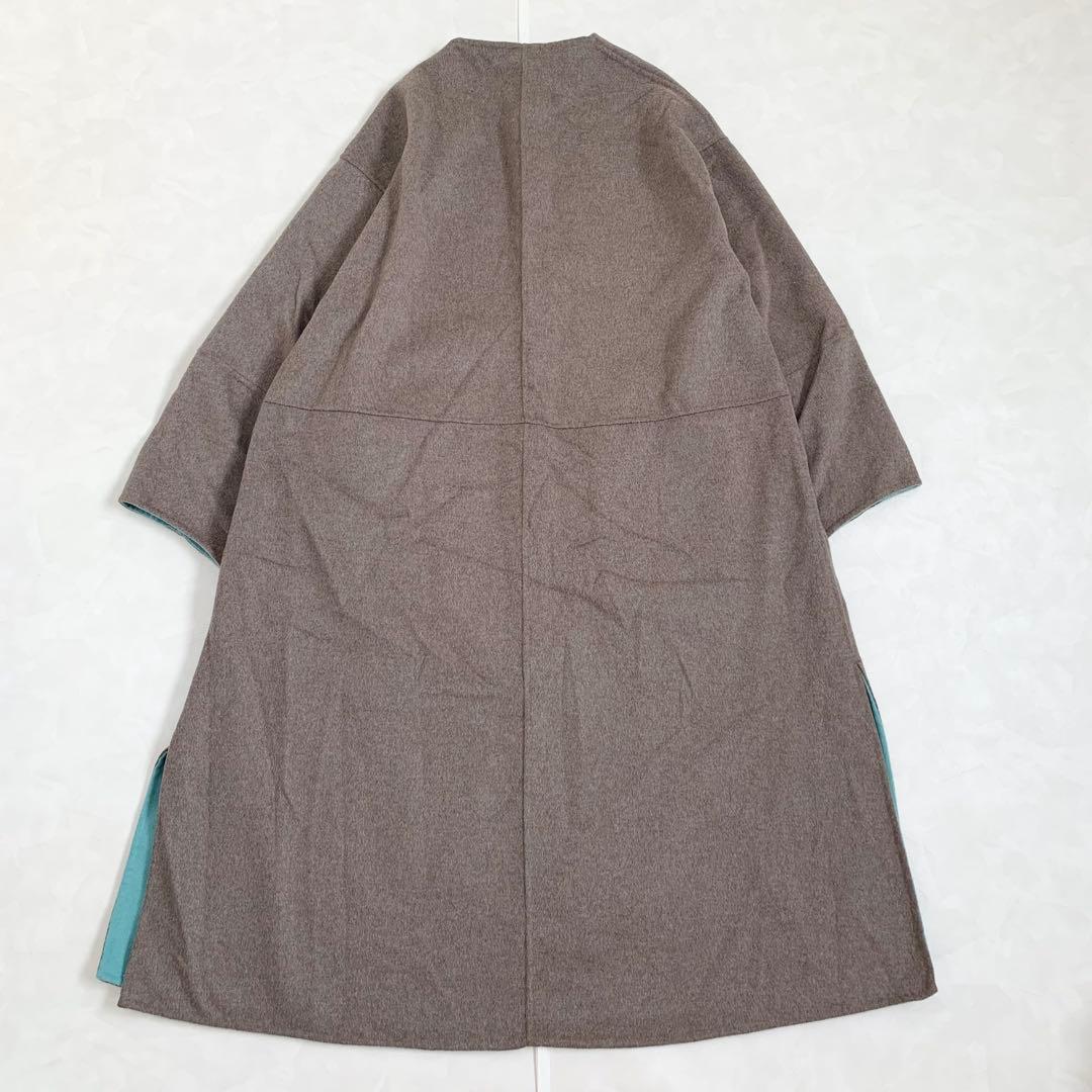 新品タグ付き✨ シンプリシティエ　23AW S120ブレンドリバーシブルコート