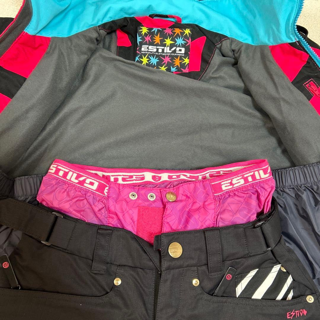 ESTIVOスノーボードウェア 赤黒