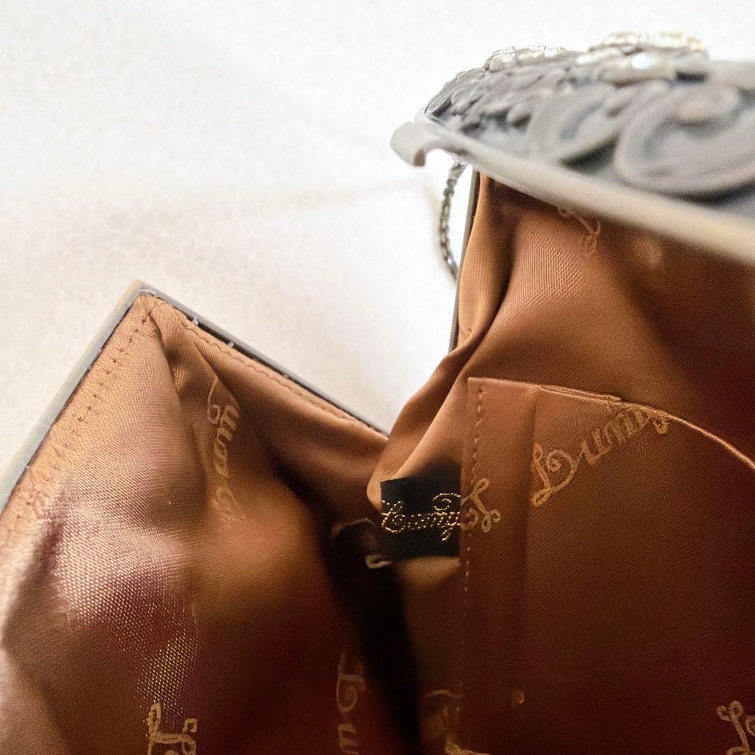 豪華　LUMY ルミーはしもと　ビーズ刺繍　ビーズバッグ　パーティーバッグ