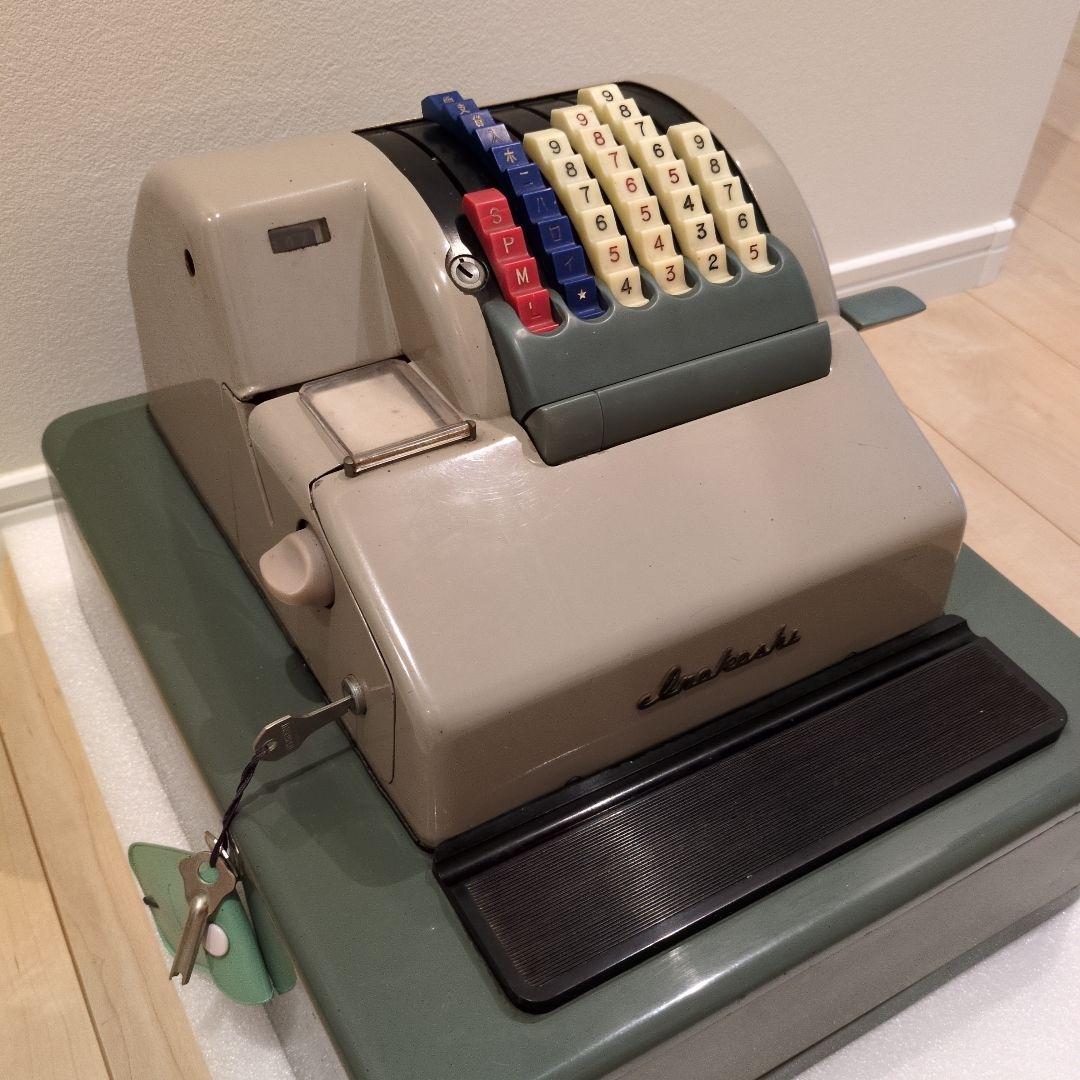 猪越 手動レジスター 　レジ　アンティーク　雑貨　レトロ　インテリア