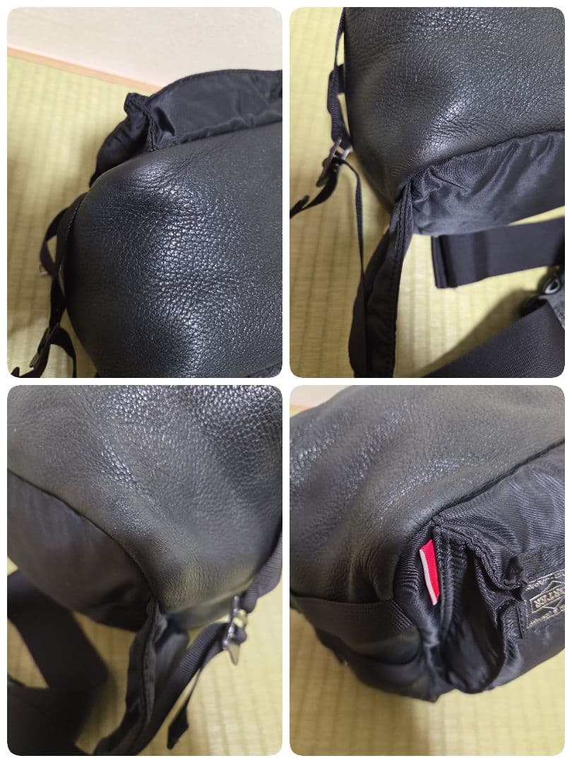 美品 PORTER ウィズリミテッド タンカー ボディバッグ ナイロン レザー