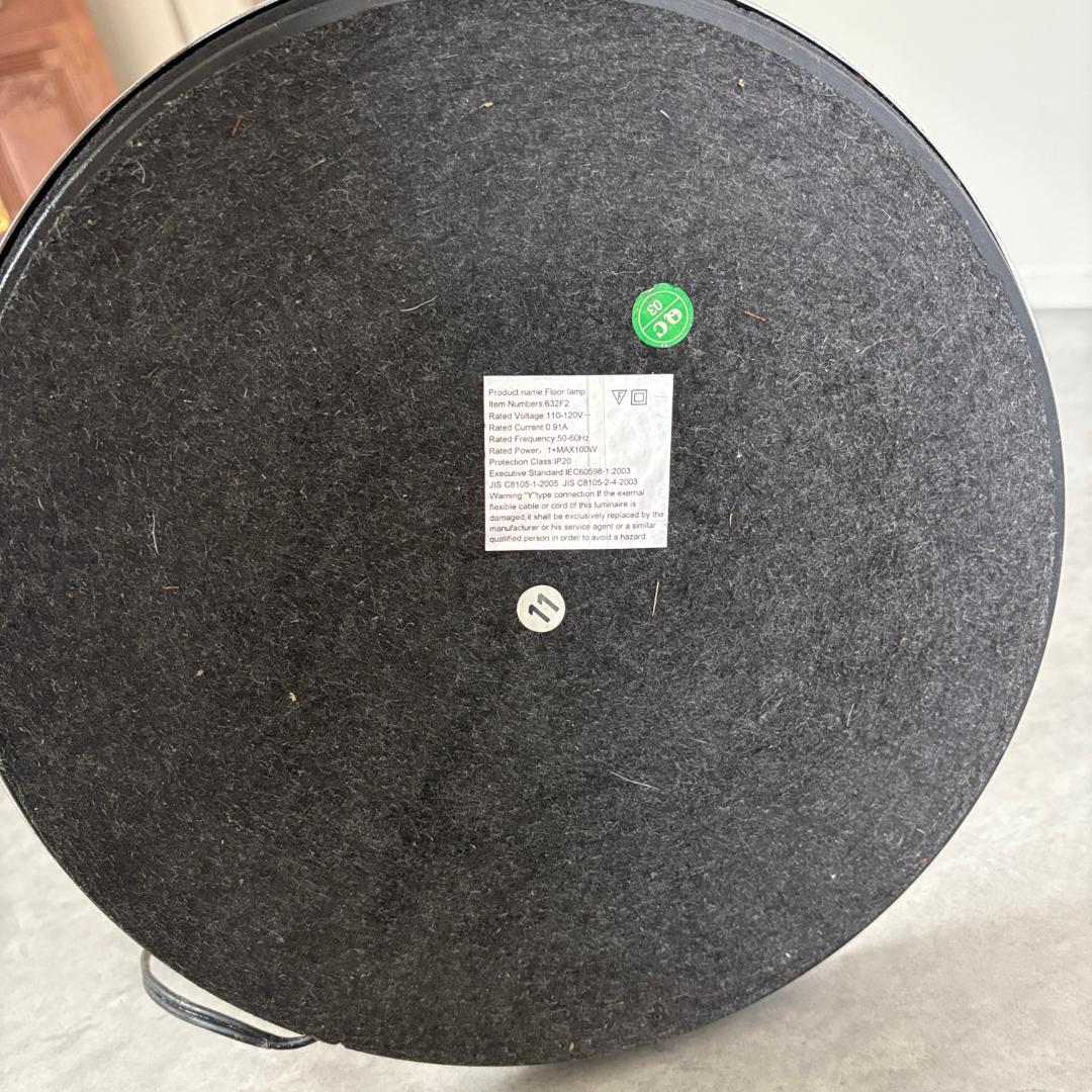 ヴィンテージ スタンド型 　フロアランプ 　クリアシェード