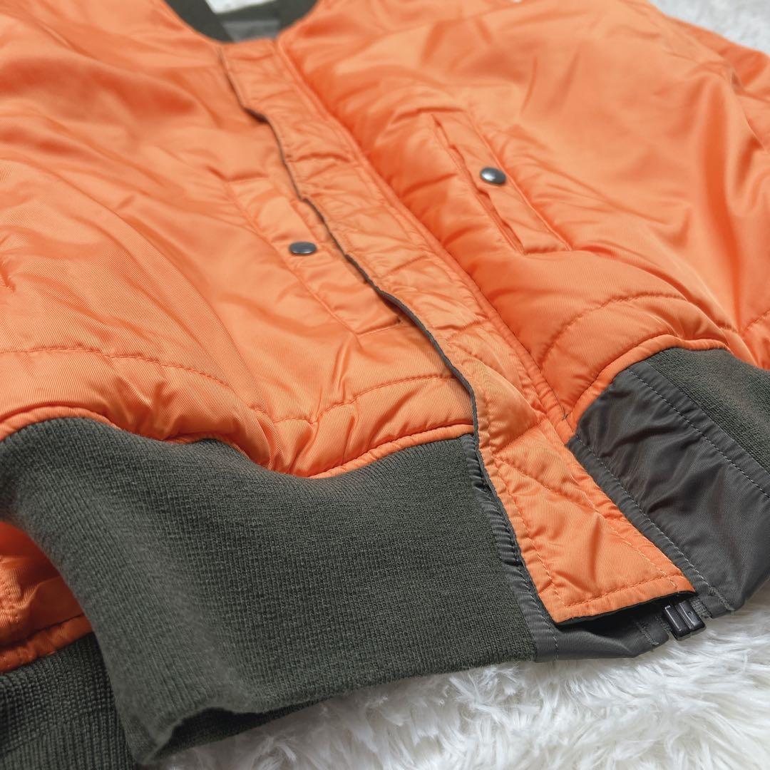 極美品　希少カラー　アルファインダストリーズ　MA-1 グレーカーキ 短丈　XL