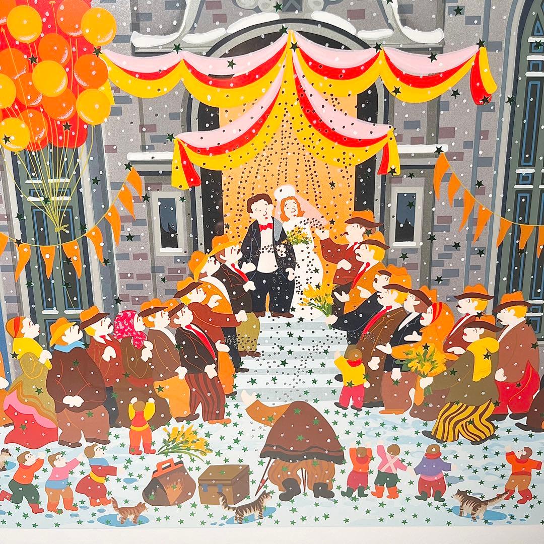 【2/40】ヒロヤマガタ『スノーウェディング』HC版 額装　シルクスクリーン