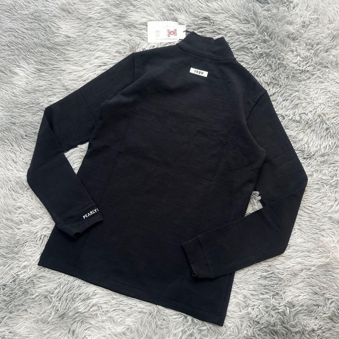 新品　パーリーゲイツ　ハイネックシャツ　長袖カットソー　ネイビー　サイズ0