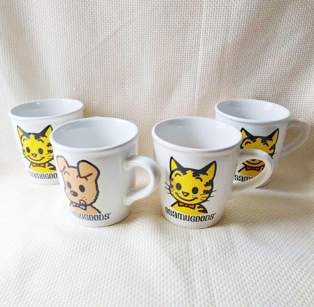 4点 ミスド オサムグッズ マグカップ 犬 猫/原田治 ミスタードーナツ