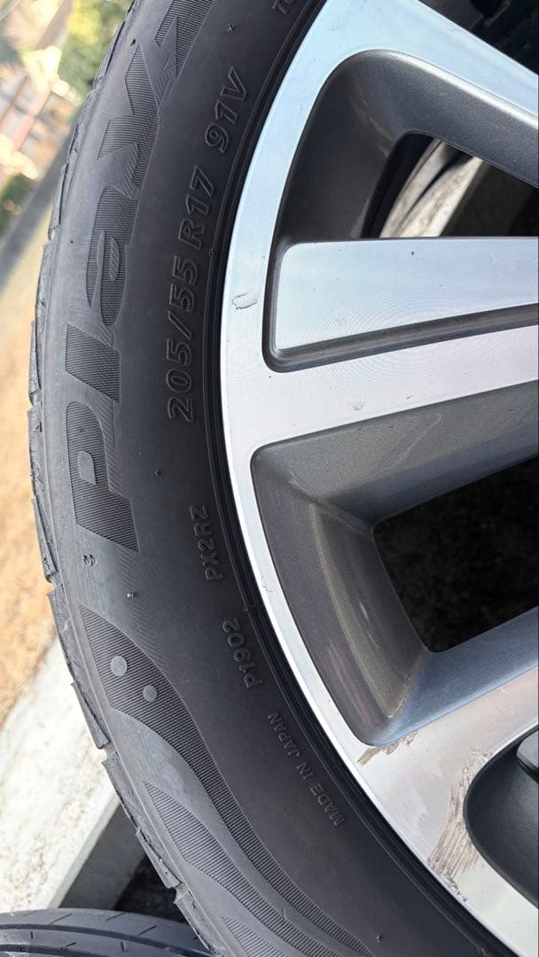 シトロエン グランドC4ピカソ純正ホイール17㌅+ブリヂストン夏タイヤ6