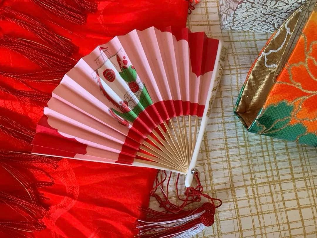 七五三　七歳　正絹絞りの振り袖のコーディネート　お着物セット