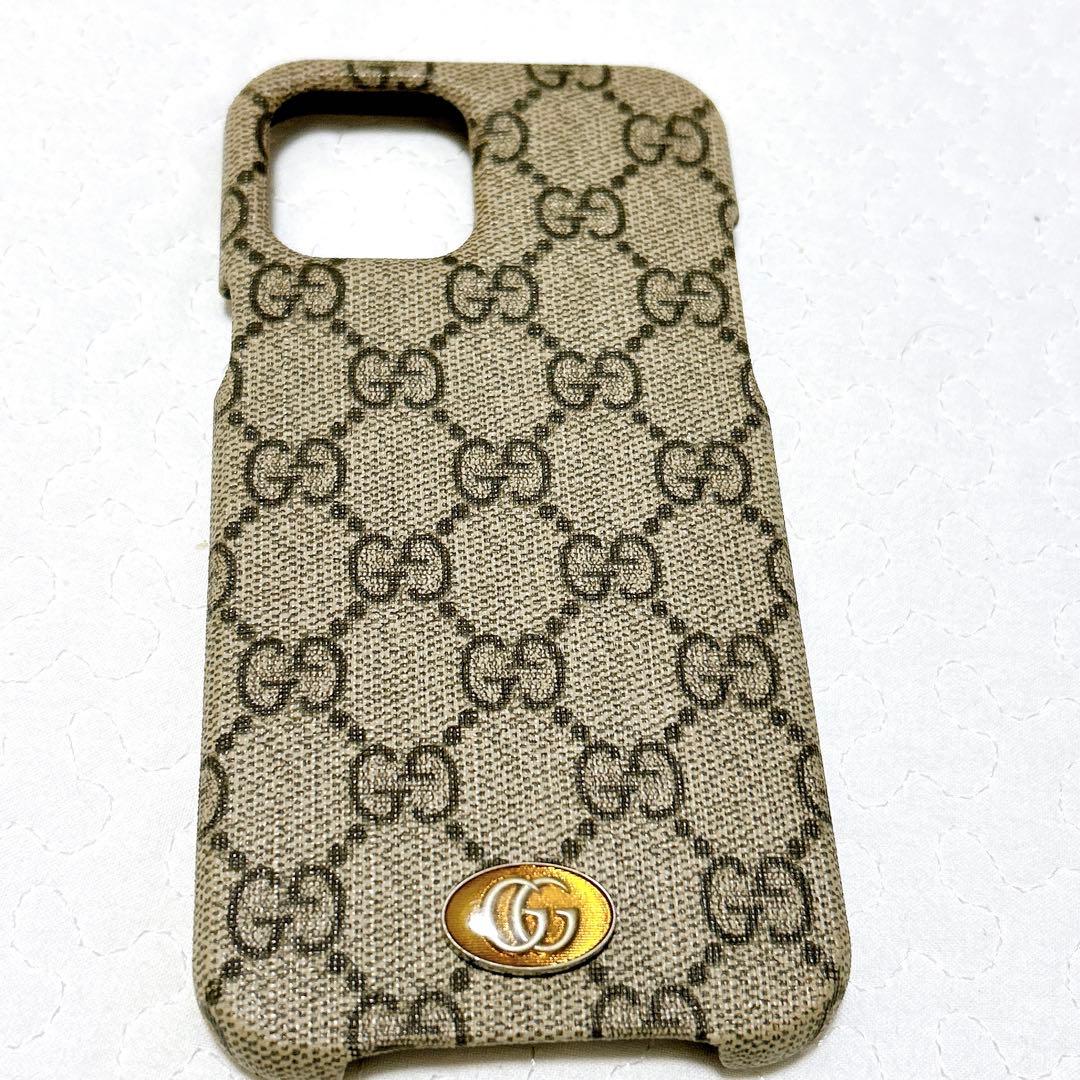 美品 グッチ GGスプリーム GUCCI iPhone 12 Pro Max