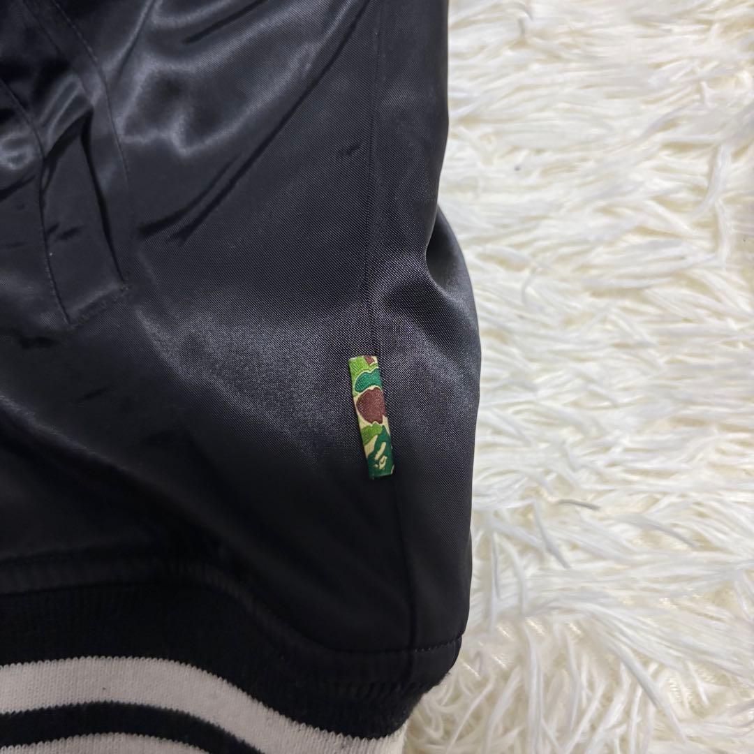 【大人気✨】 Mr.BATHING APE エイプ　スタジャン　ブラック　長袖