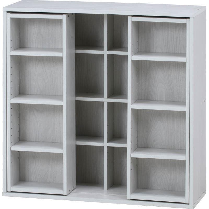 レグナテック ガラス扉 収納棚 引き出し付 無垢材 レッドオーク 幅50