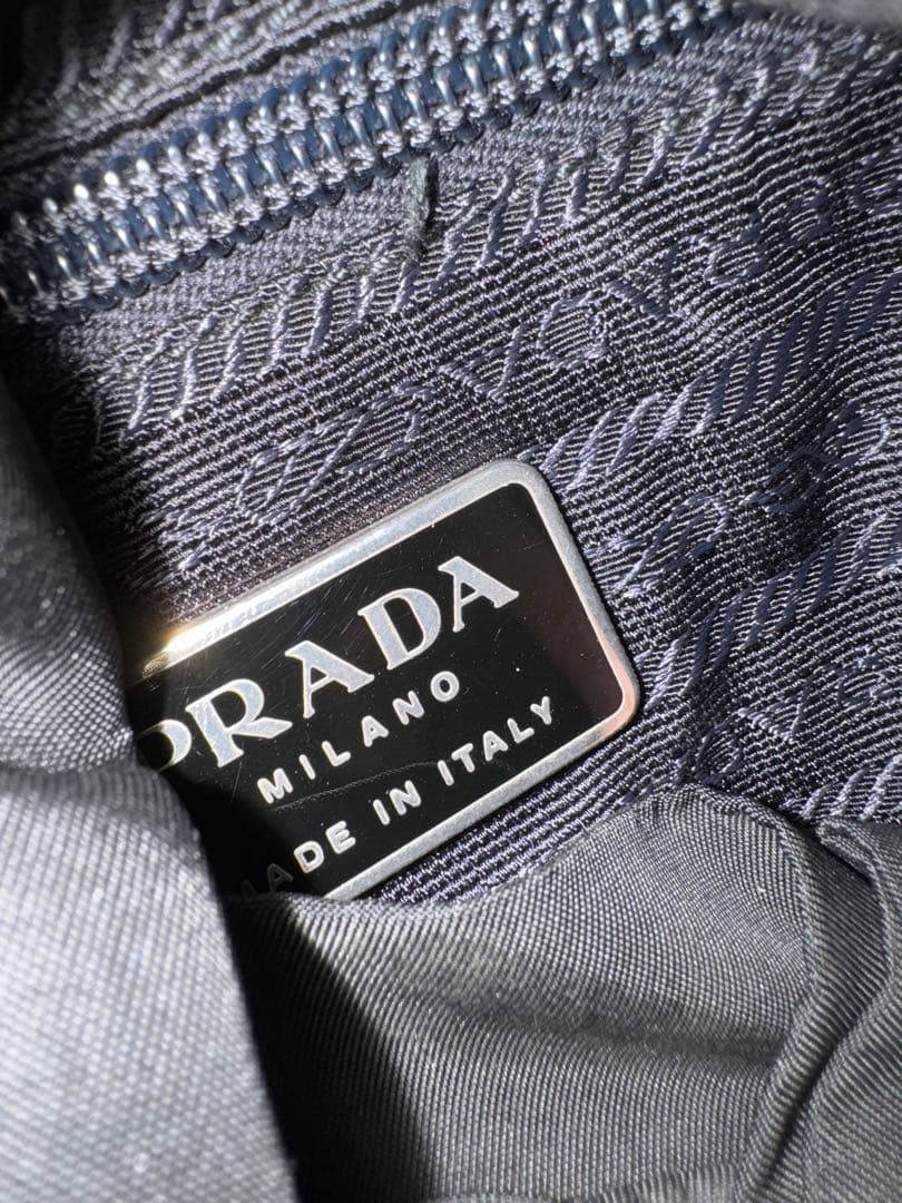 ジャンク品　PRADA ブラックナイロンバックパック リュック　プラダ