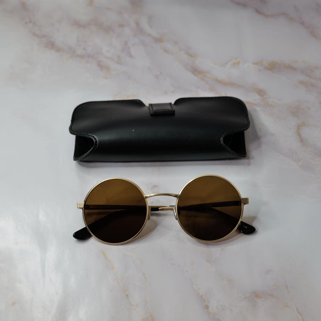 saint laurent サンローラン ラウンド Y2K サングラス ケース付