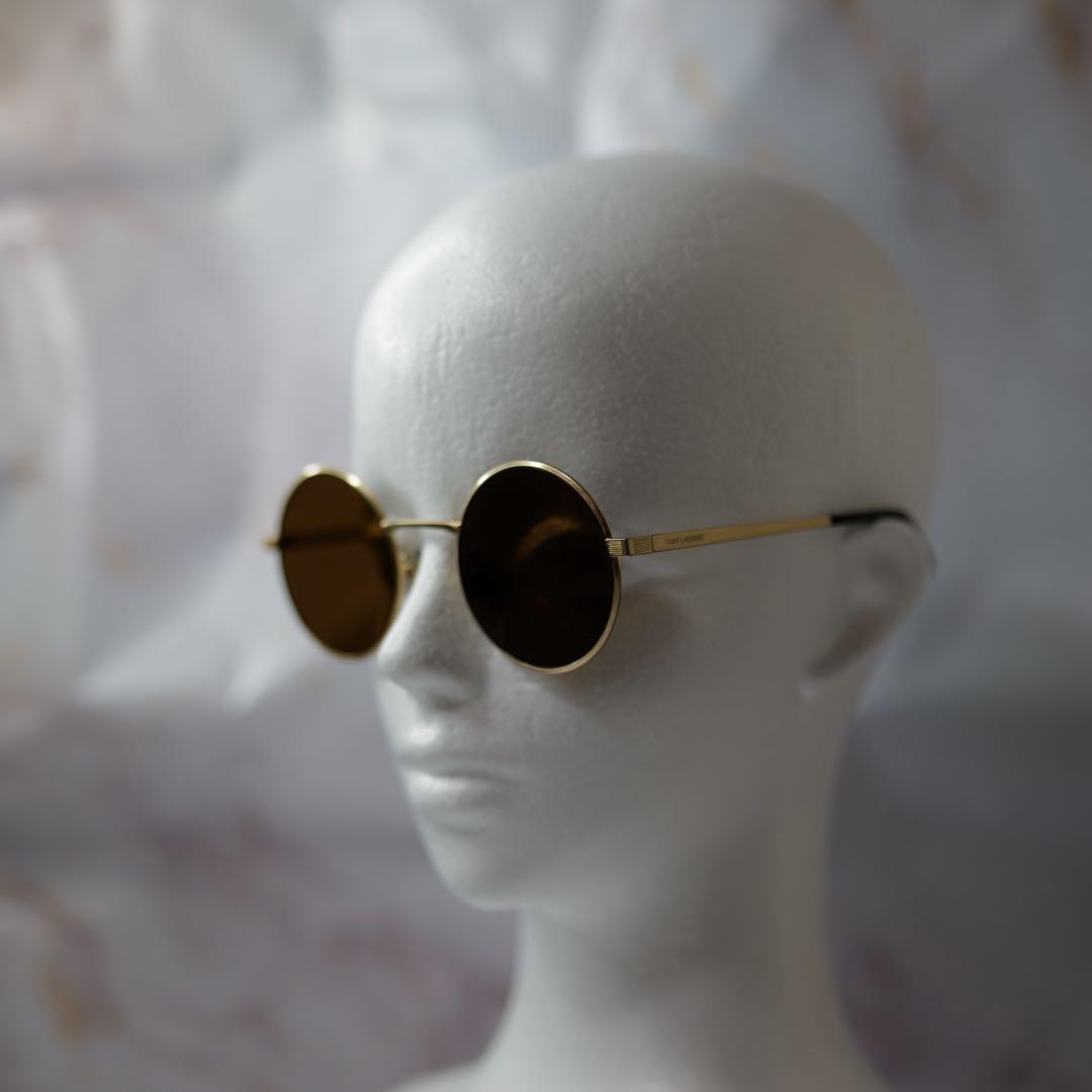 saint laurent サンローラン ラウンド Y2K サングラス ケース付