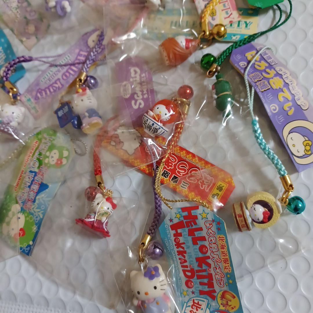 ハローキティ　ご当地　根付け　ストラップ　14個セット　サンリオ　レトロ　当時物