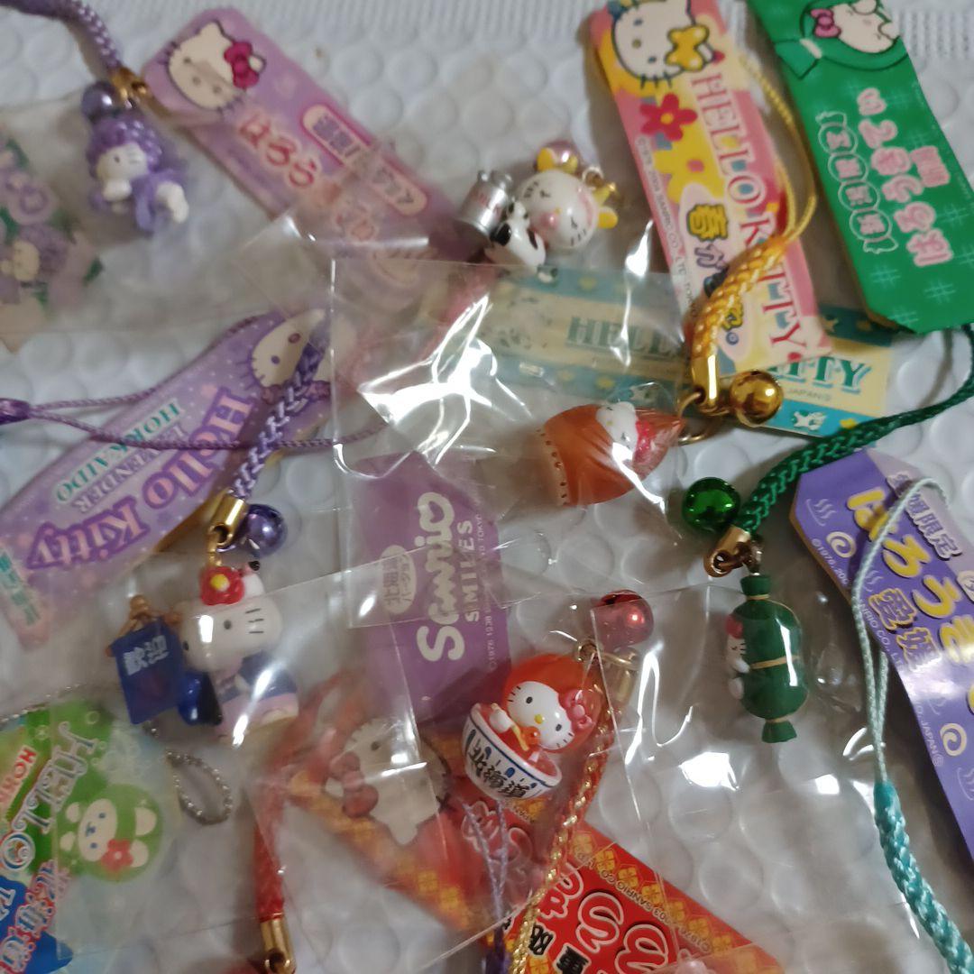 ハローキティ　ご当地　根付け　ストラップ　14個セット　サンリオ　レトロ　当時物