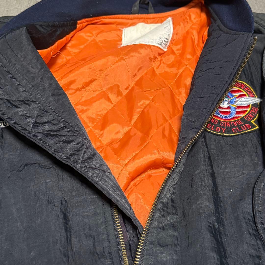 80s 90s vintage フライトジャケット パラシュートナイロン 短丈