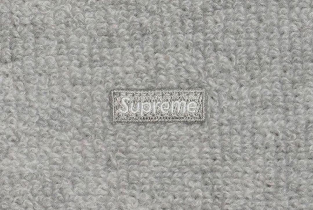 【新品未使用】 Supreme グレー クルーネックセーター SSize