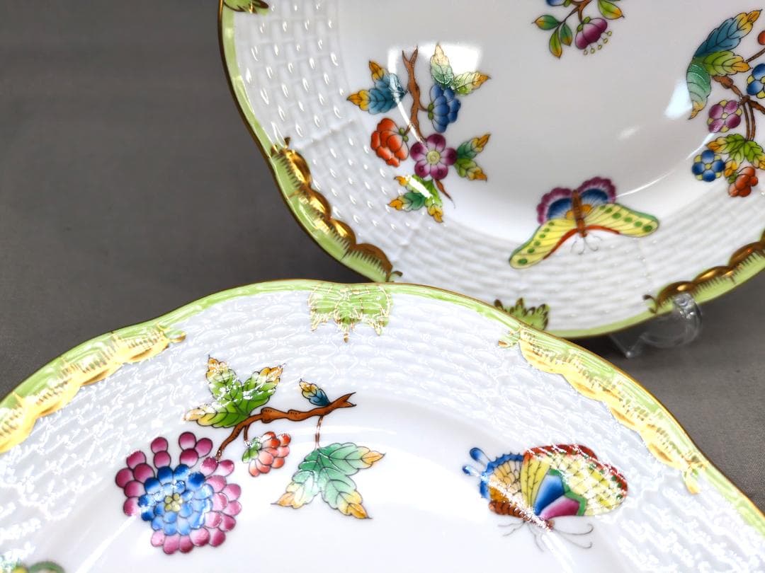 ヘレンド　ヴィクトリアブーケ（VBO）プレート　6枚セット　16.5cm