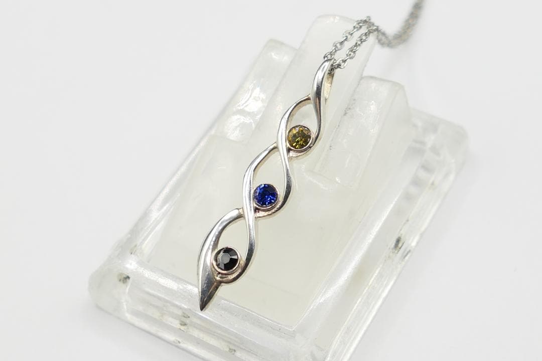 希少】agete (アガット)シルバーバングル男女兼用 パンチング スクエア