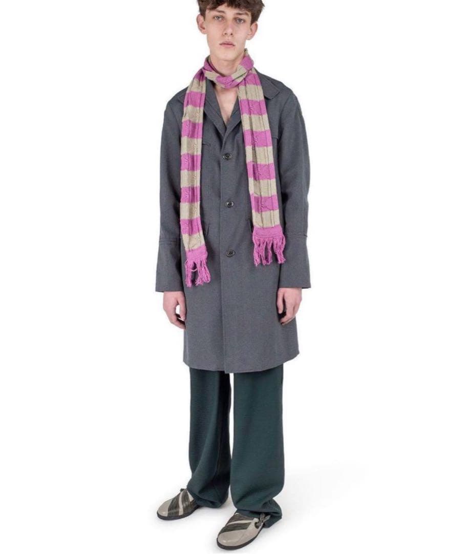 Kiko Kostadinov ピンク グレー マフラー