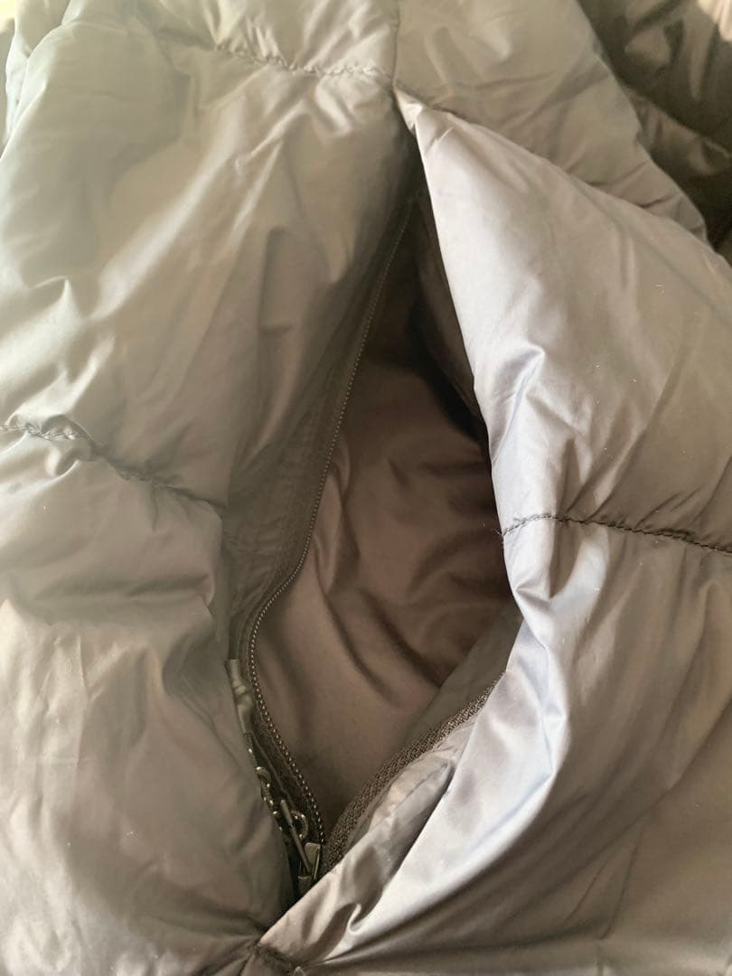 なーみadidas グレー ロング丈 ダウンジャケットEH3969 L