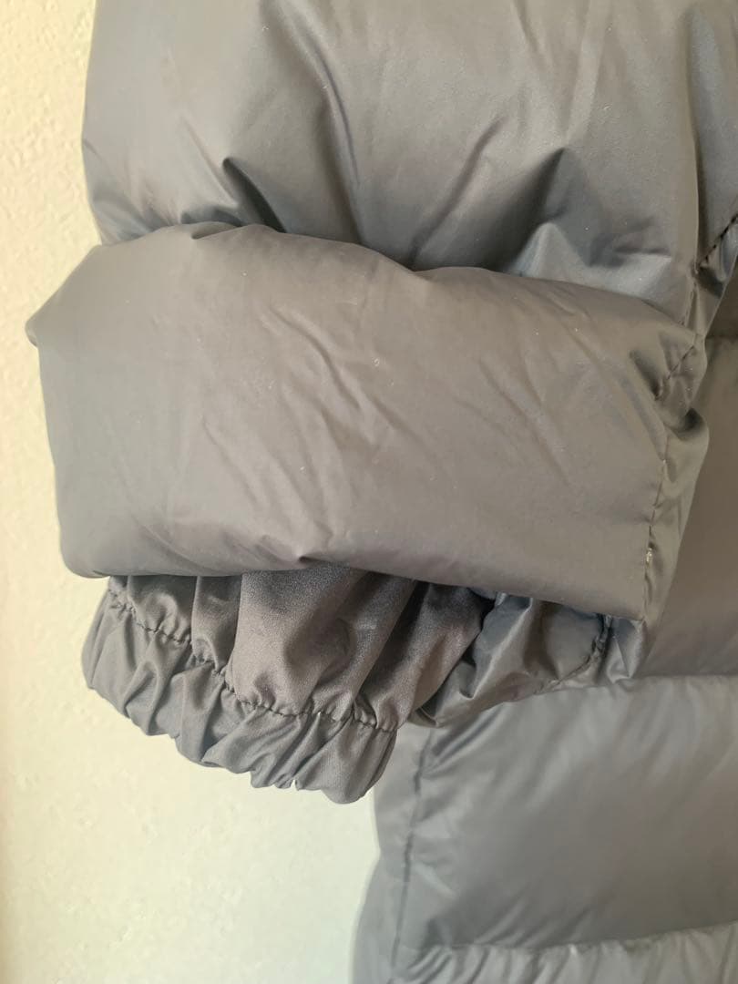 なーみadidas グレー ロング丈 ダウンジャケットEH3969 L