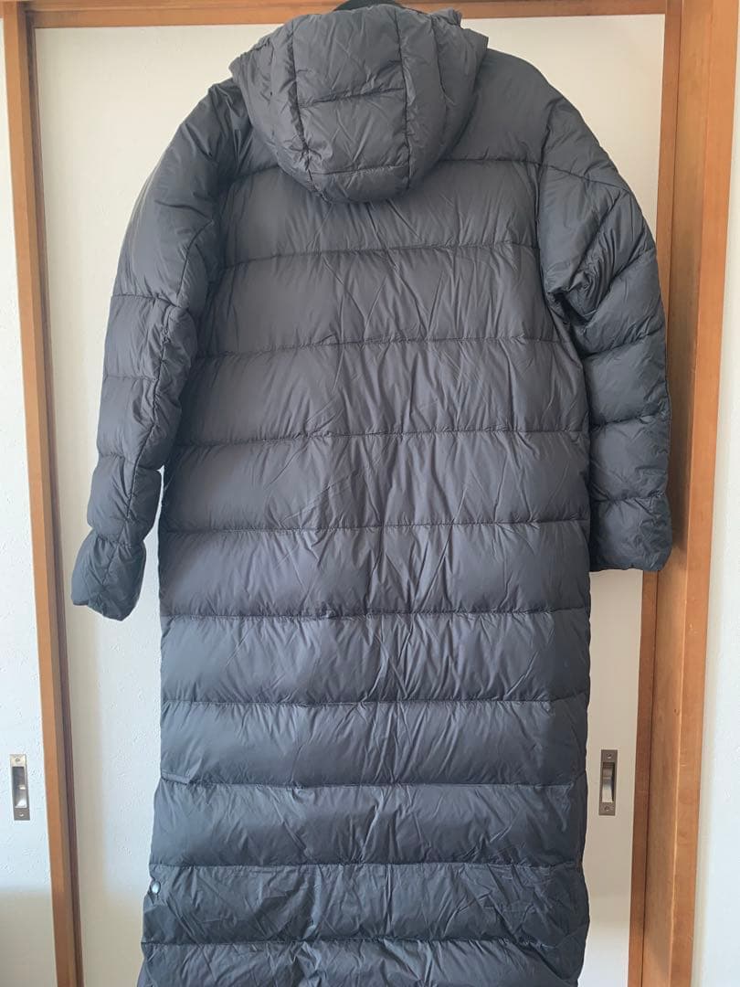 なーみadidas グレー ロング丈 ダウンジャケットEH3969 L