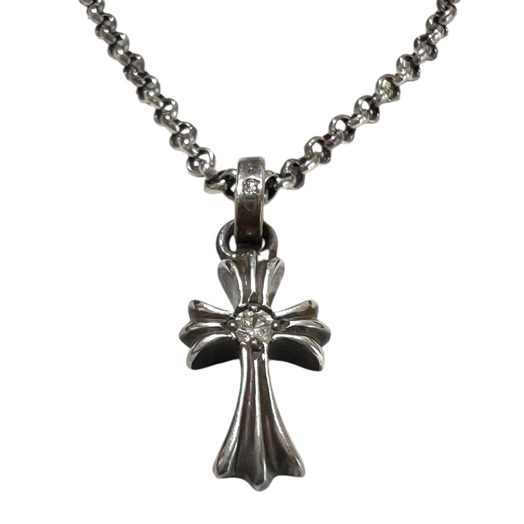 【正規品】クロムハーツ ネックレス リング ダイヤ付トップ ３点 セット販売