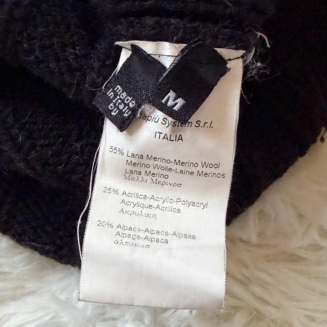 サムソナイト イタリア製 セーター ニット ハーフジップ アルパカ