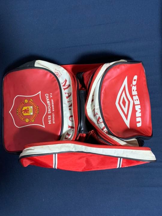 入手不可能'94 Man U ボストンバッグ '93/'94二冠記念UMBRO製