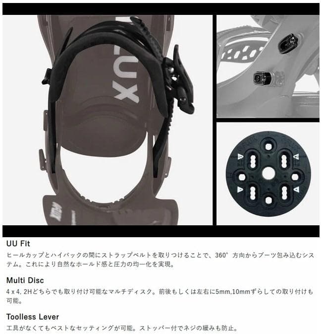 新品 23-24 FLUXフラックス DS Mサイズ blueアシンメトリー